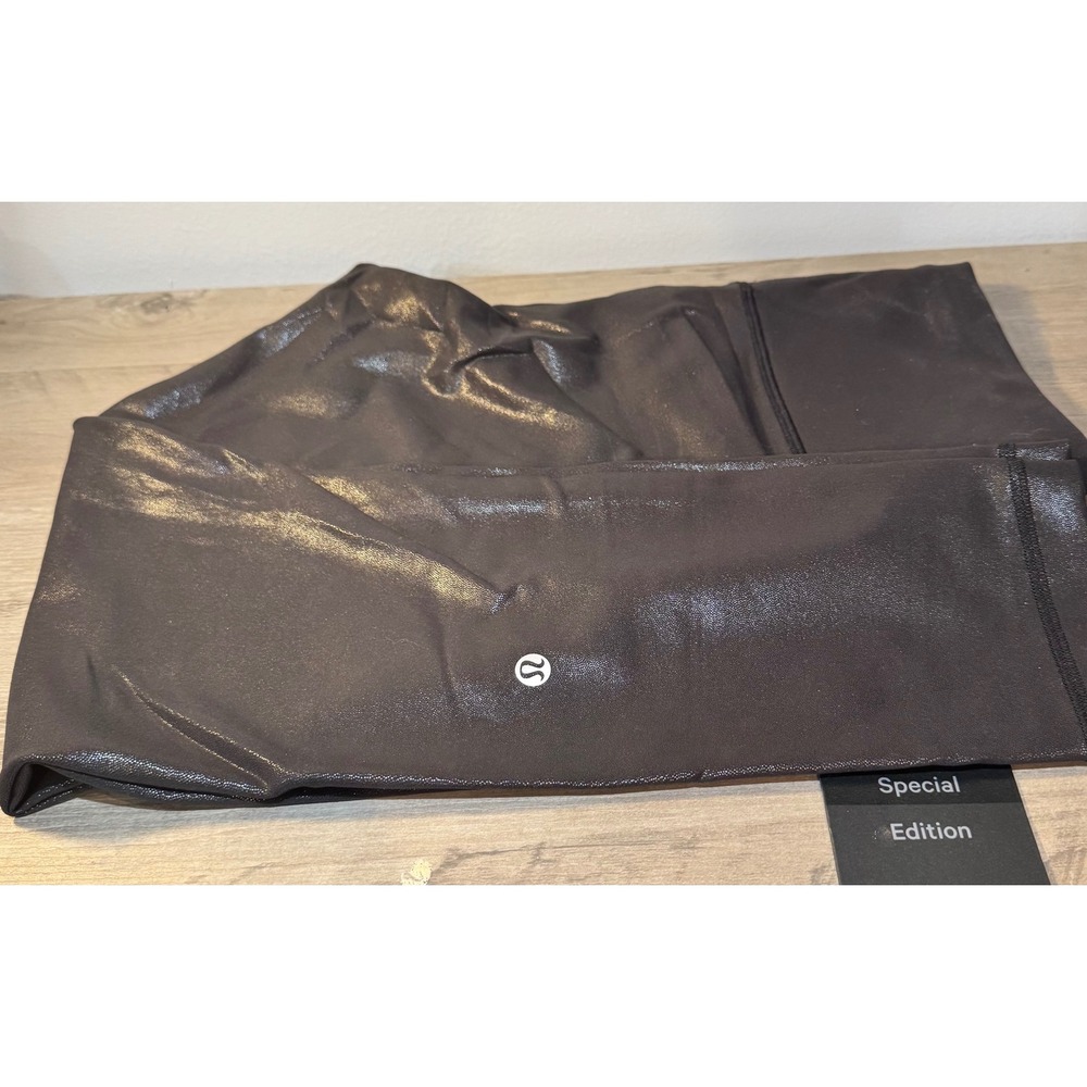 Lululemon Wunder Train HR Tight 25 Foil Special Edition Black RFXB 12 LW5EB3S